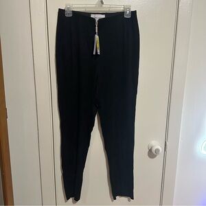 Alexia Admor Front Zip Suede Black Pants